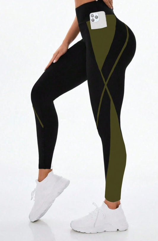 Contrast Sculpt High-Waist Leggings