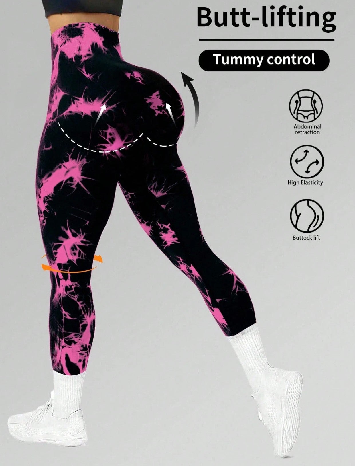 Tie-Dye Sculpt High-Waist Leggings